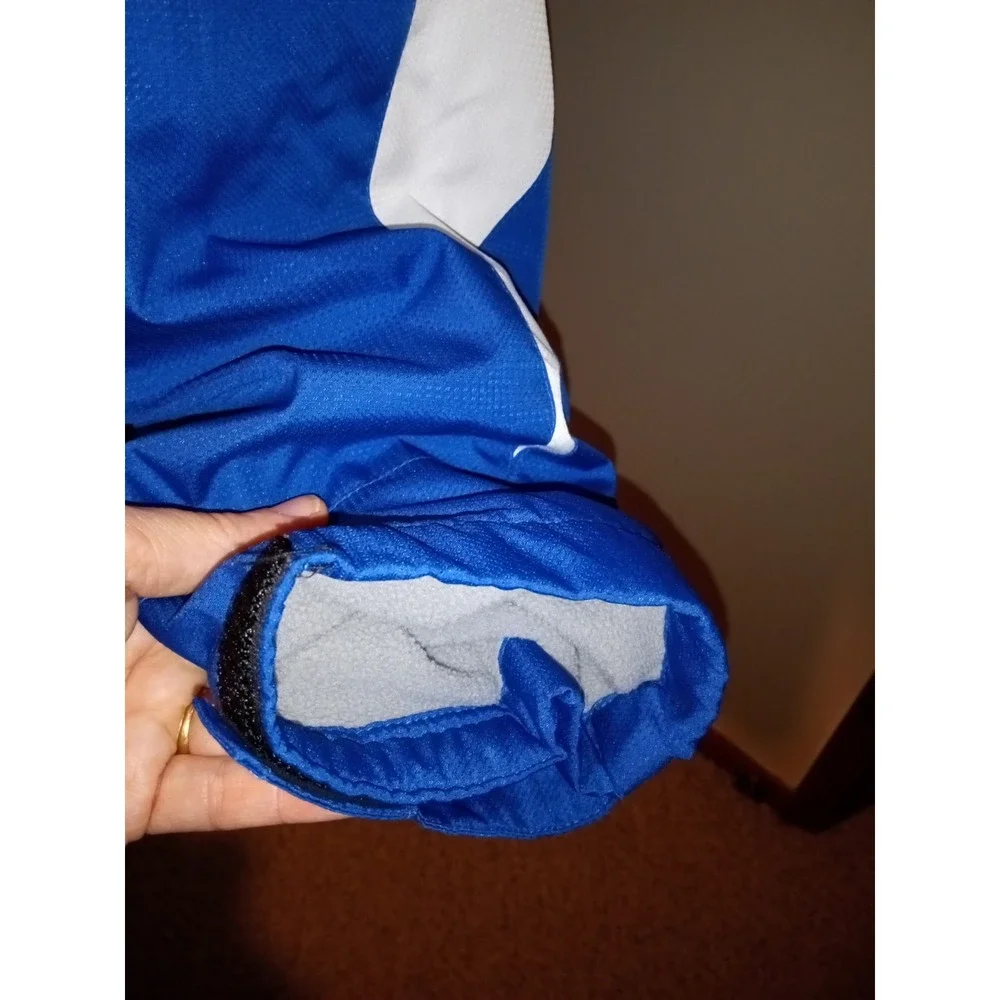 Reebok NFL Onfield Indianapolis Colts Jacket Mens XL Blue Full Zip Hooded Fleece